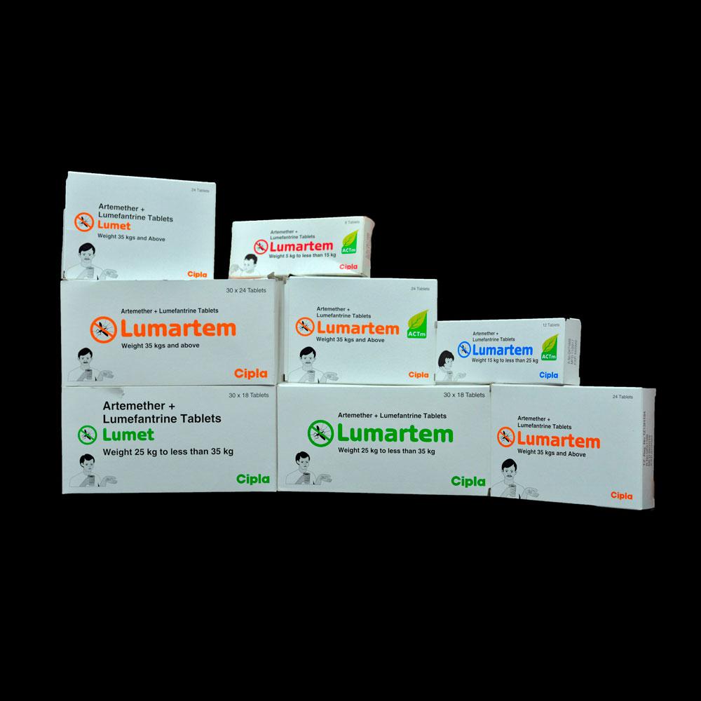 Malaria Medication Lumartem / Lumet Artemether + Lumefantrine tablets 20 / 120 mg
