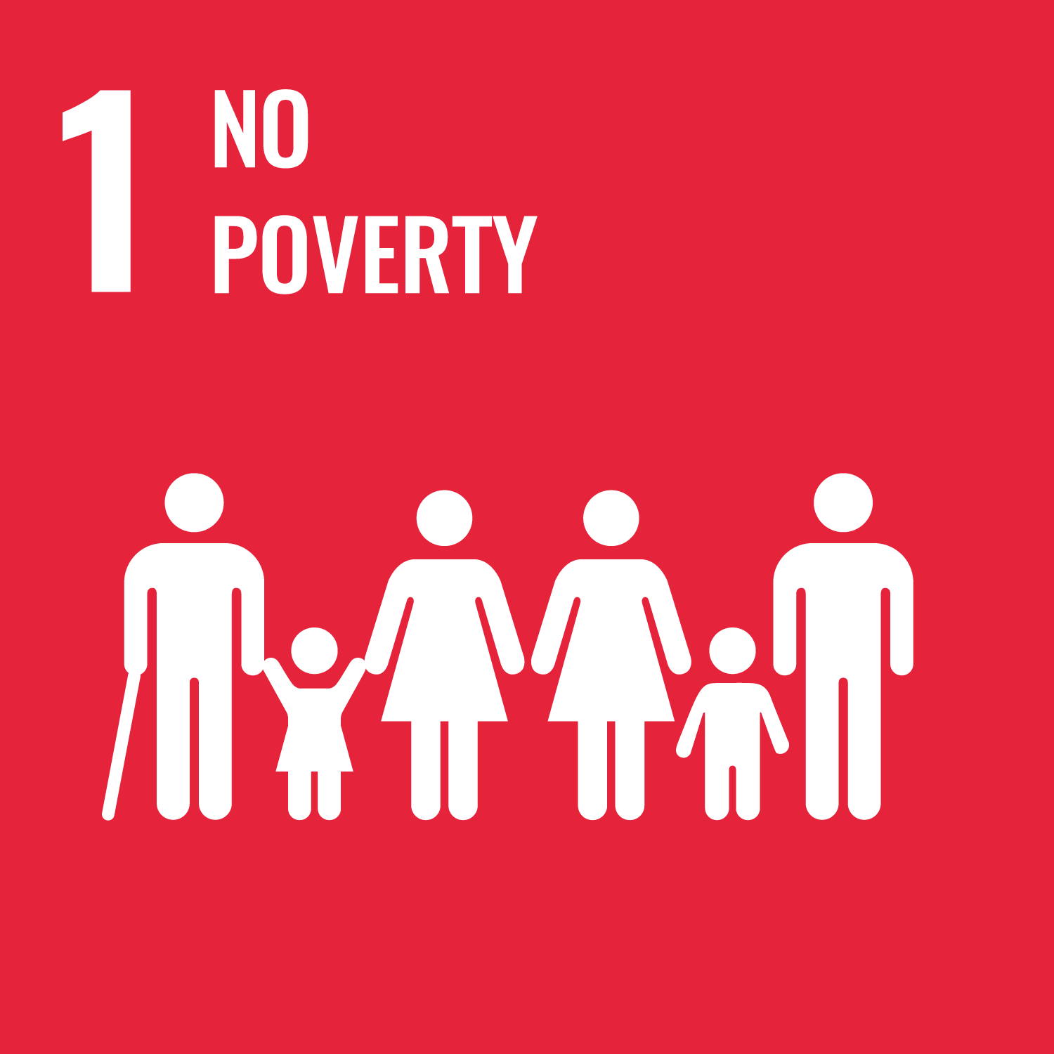 UN Sustainable Development Goals Number 1 No Poverty